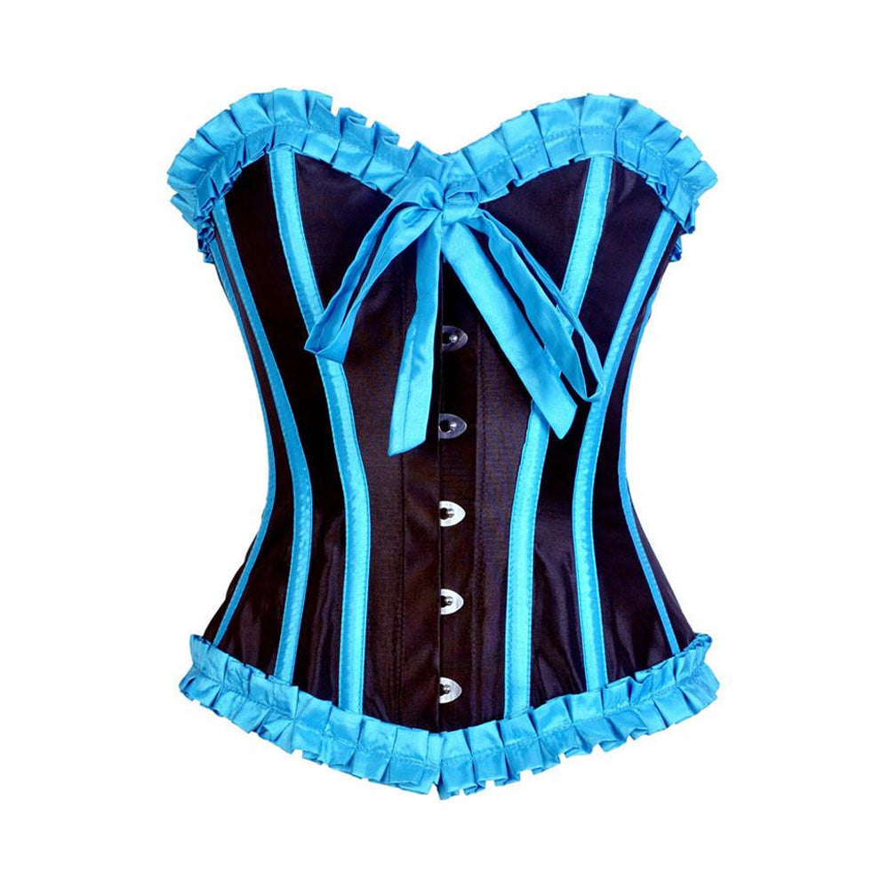Quintella Black Satin Authentic Overbust Corset
