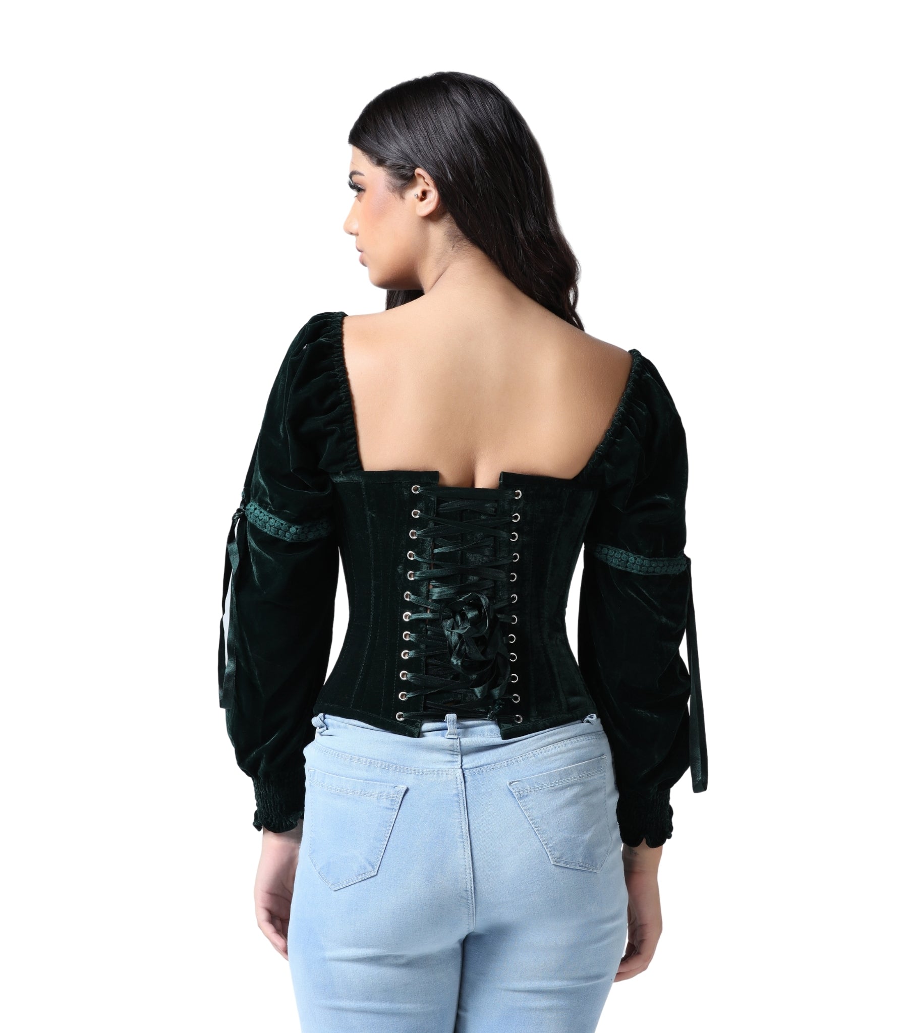 Green Valvet Corset -  Wholesale Easto Garments