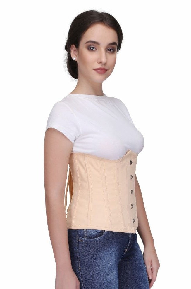 Authentic Steel Boned Waist Reducing Nude colour Underbust Corset Easto Garments
