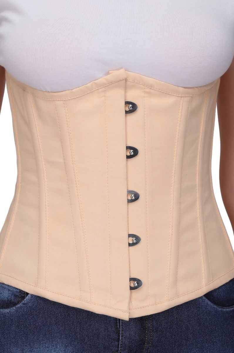 Authentic Steel Boned Waist Reducing Nude colour Underbust Corset Easto Garments
