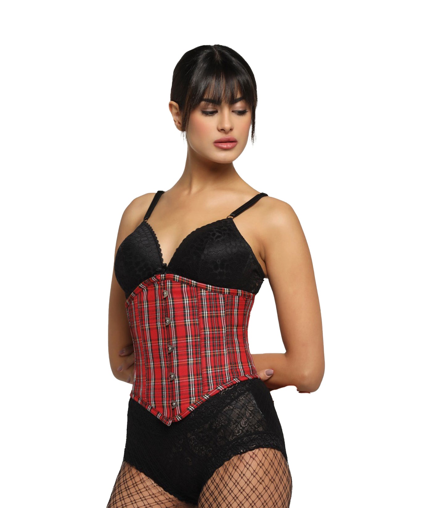 Check Waist Reducing Authentic Steel Boned Sexy Underbust Corset