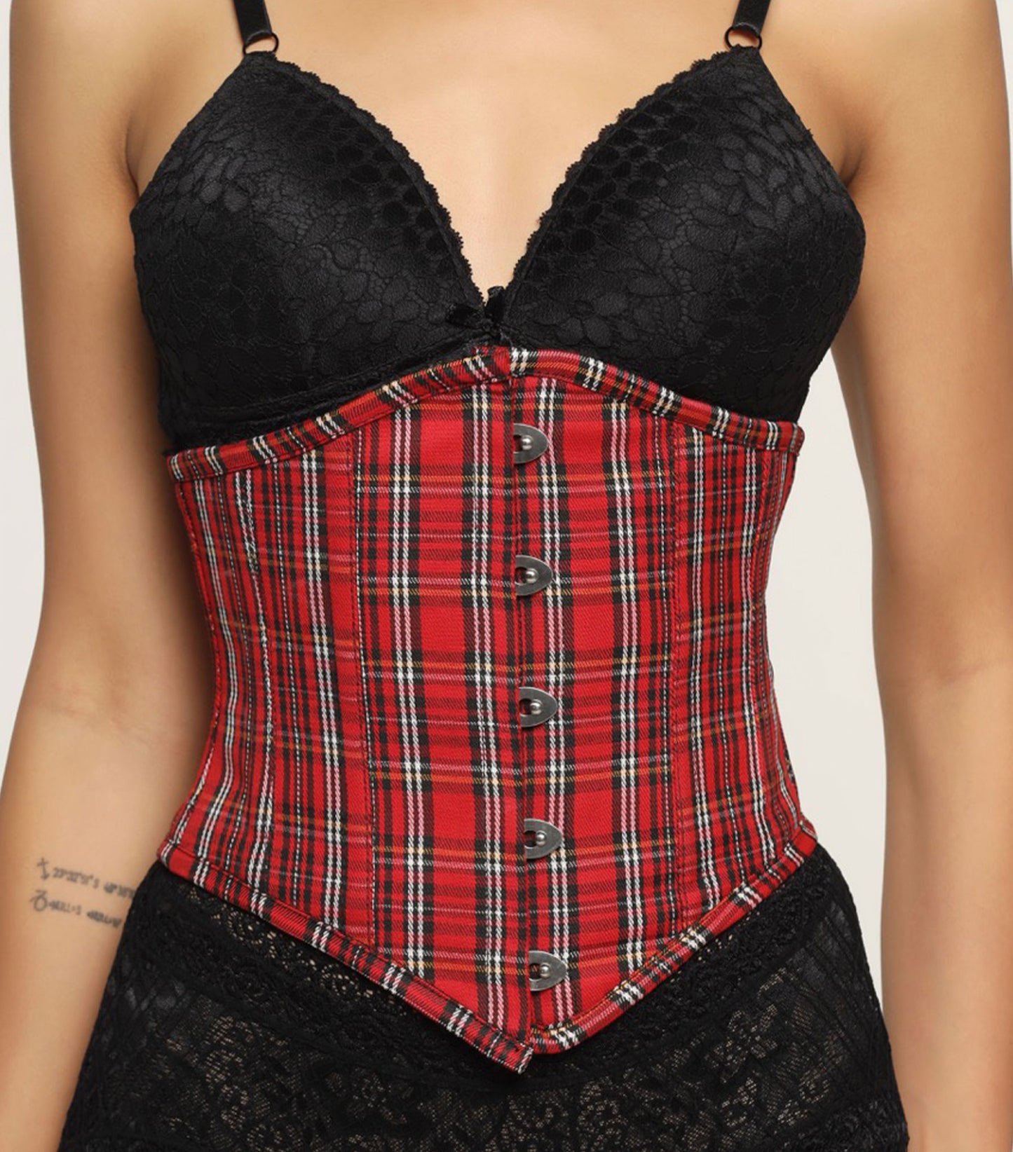 Check Waist Reducing Authentic Steel Boned Sexy Underbust Corset