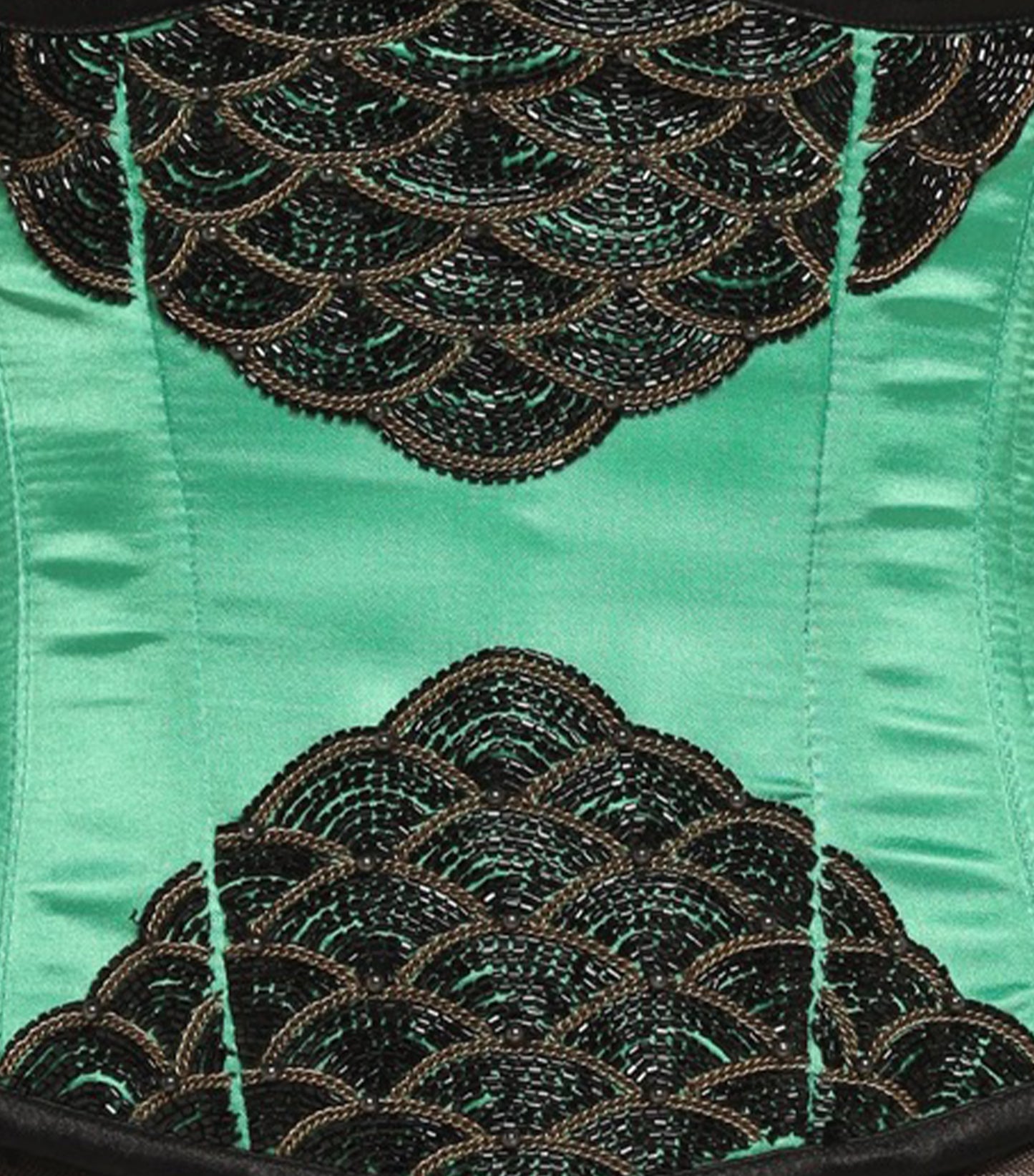 fish Scales Waist Reducing Underbust Corset