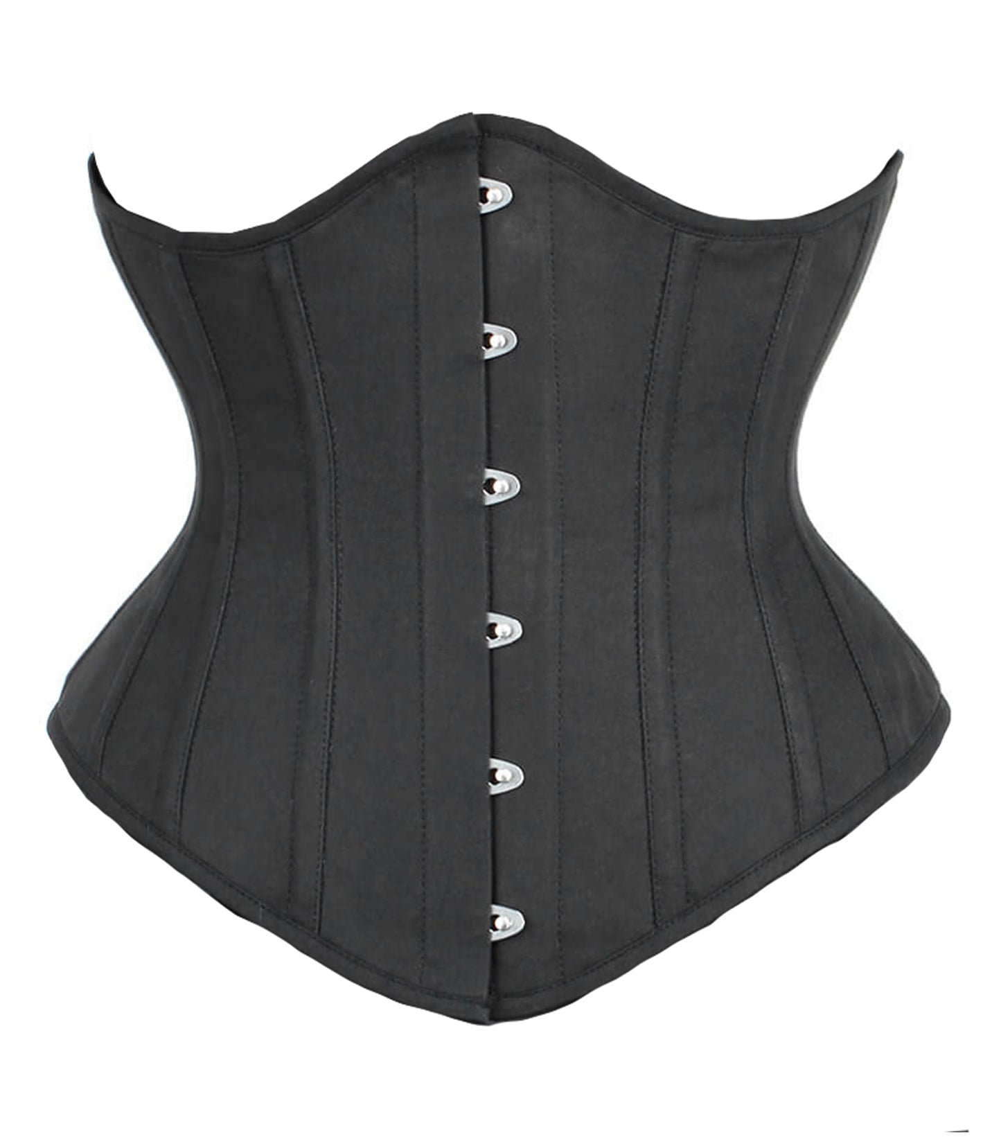 Black Cotton Underbust Corset