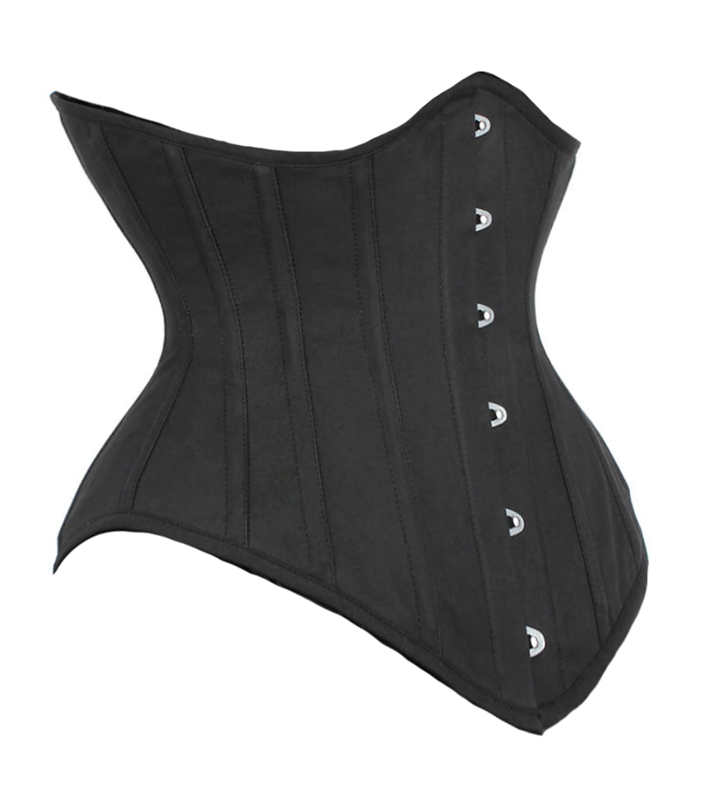 Black Cotton Underbust Corset