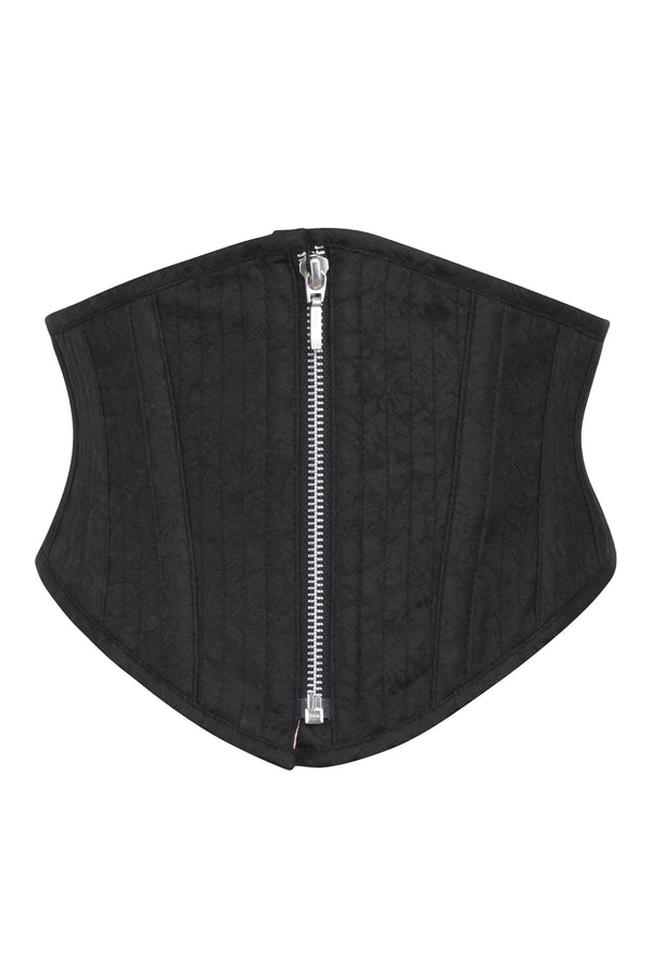 Black brocade Corset Belt