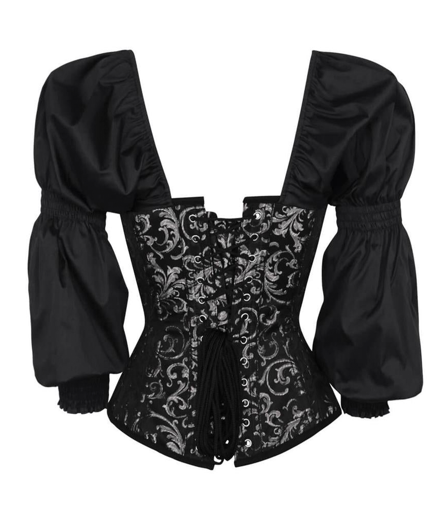 Silver Overbust Corset