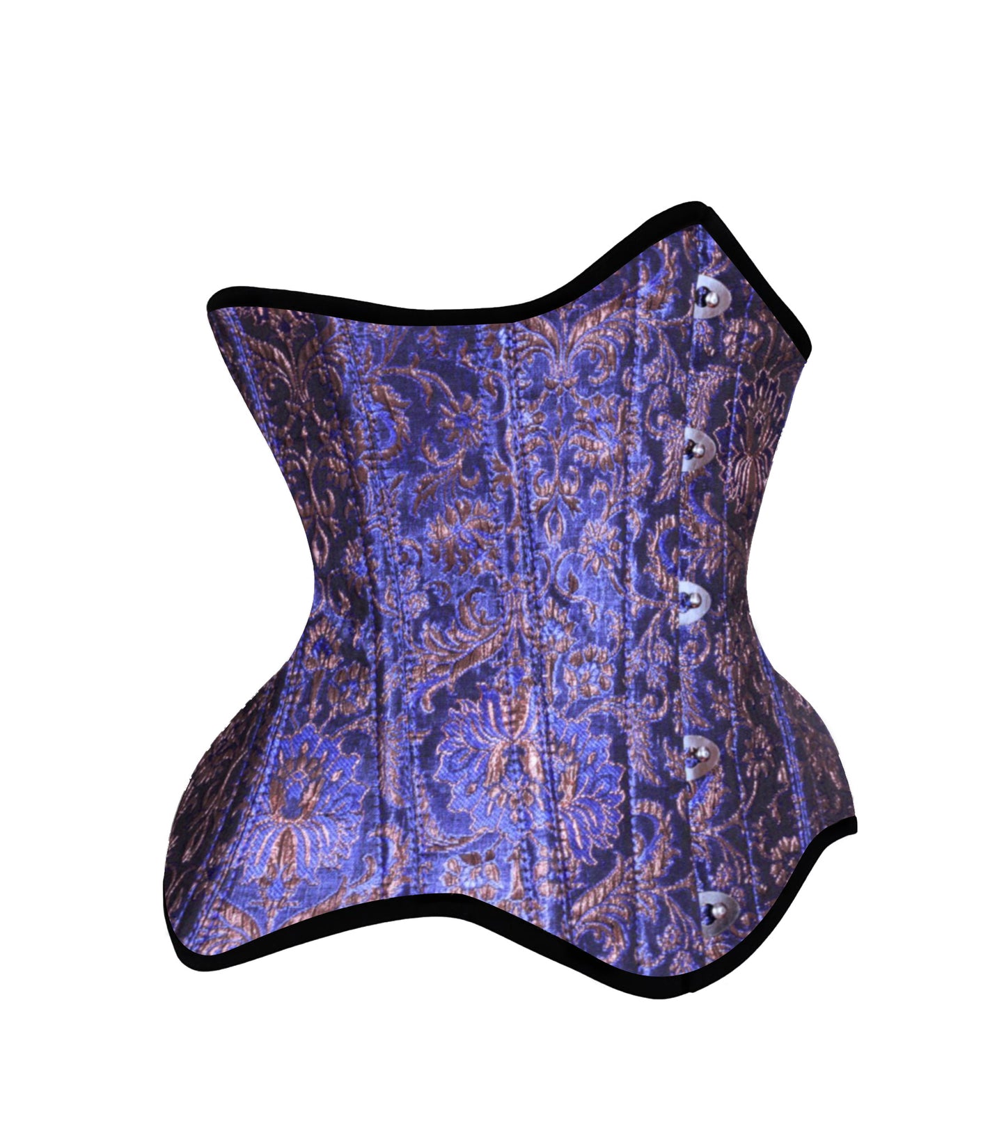 Majestic jacquard Steel-Boned Waist Underbust Corset