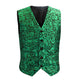 Green  Brocade Men's Waist Coat