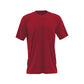 Red Men's Round Neck Cotton T-shirt.