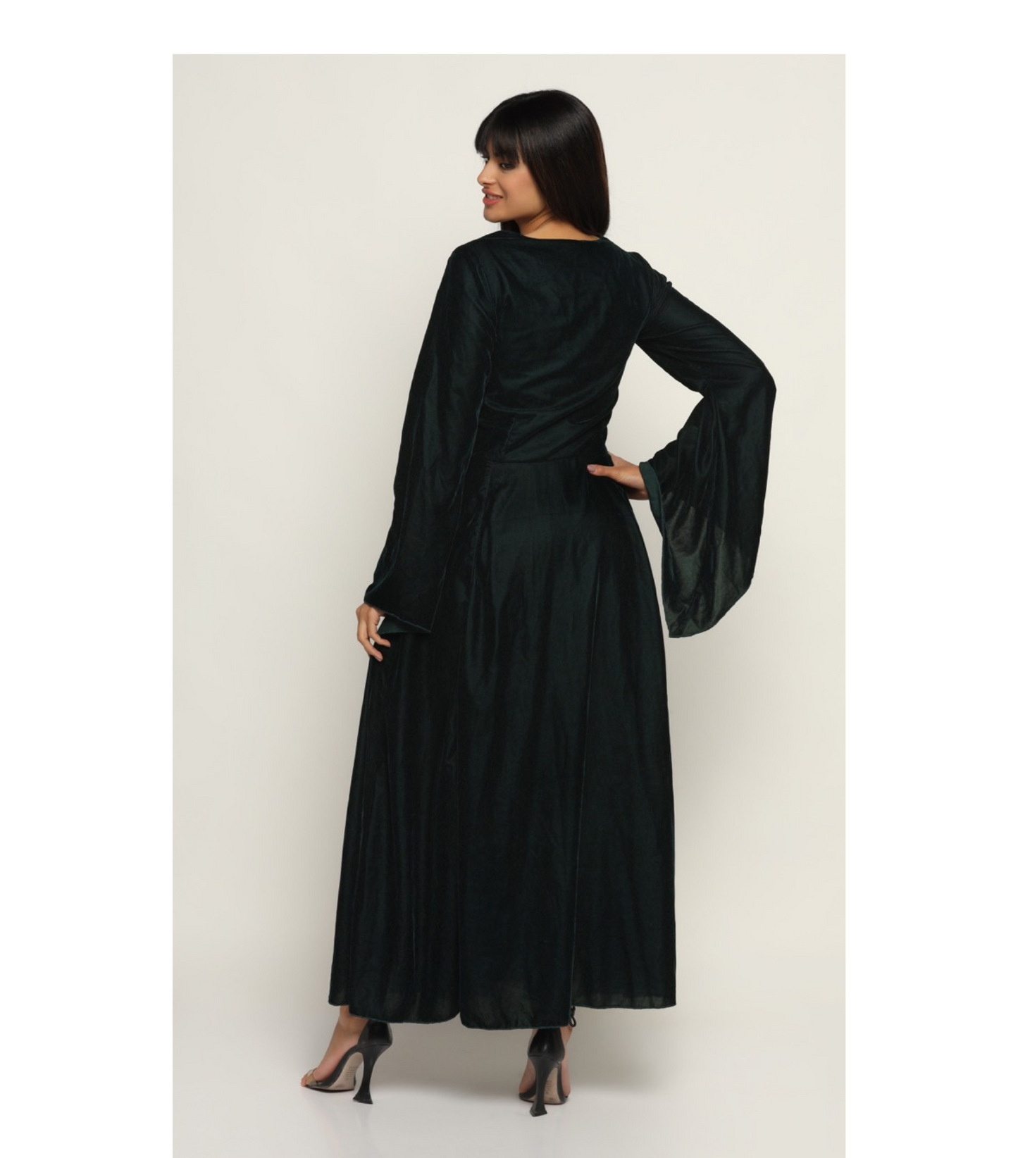 Maleficent Velvet Front Cross Lacing Ladies Dress