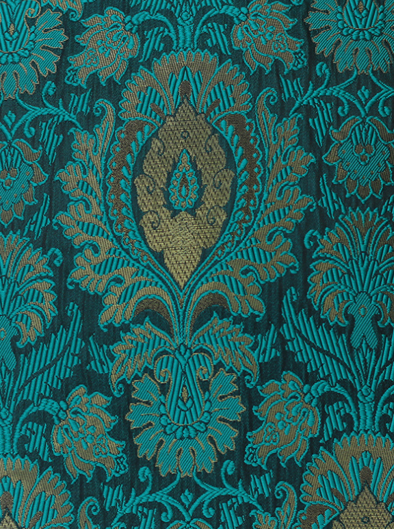 Cyan Jacquard Cushion Covers