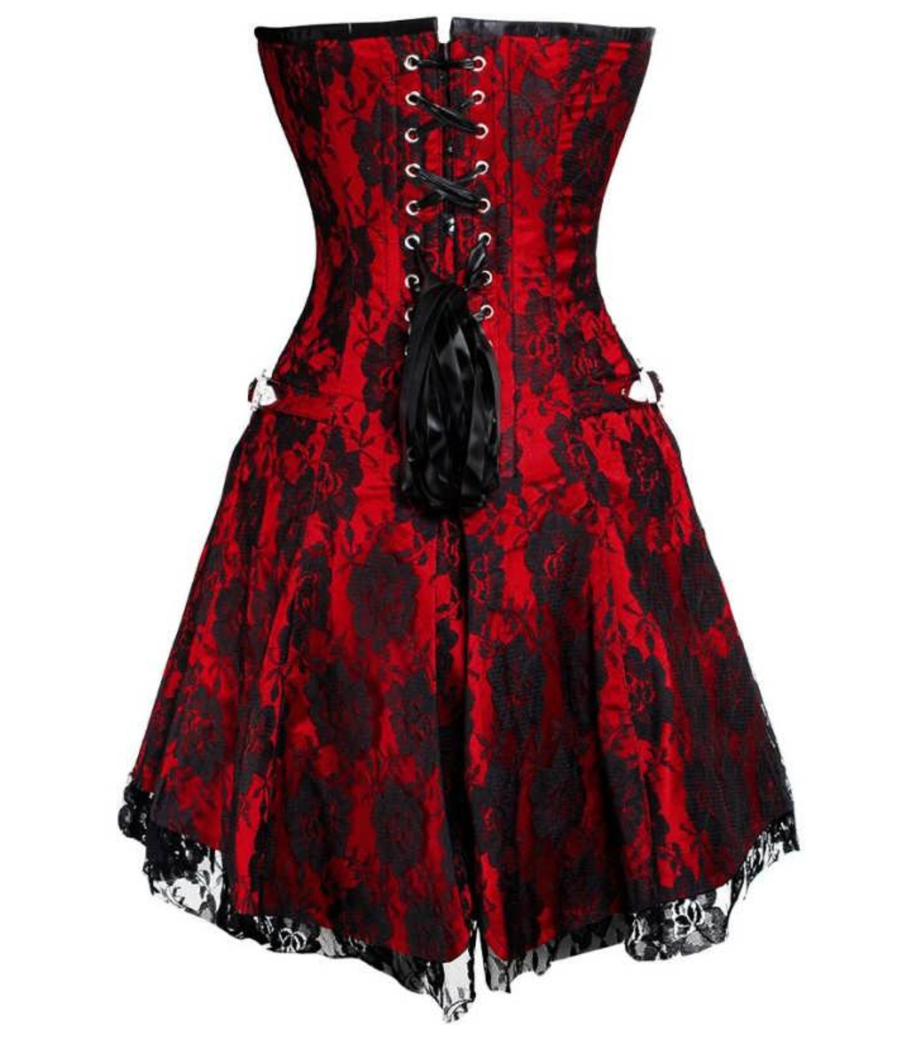 Lavish Hot Red Corset Dress Easto Garments