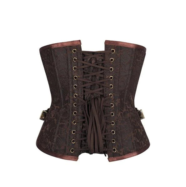 Steampunk waist reducing underbust corset