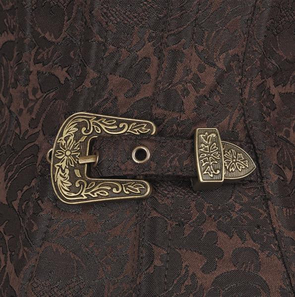 Steampunk waist reducing underbust corset