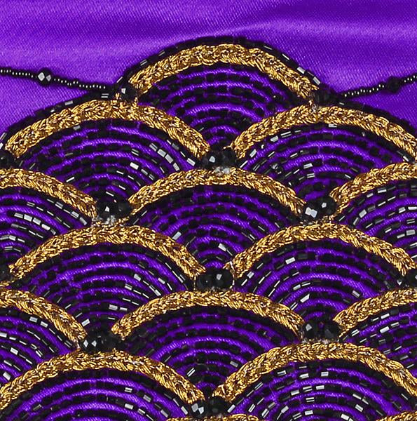 Satin Green Black Embroidered Fish Scale Waist Reducing  Underbust Corset Easto Garments
