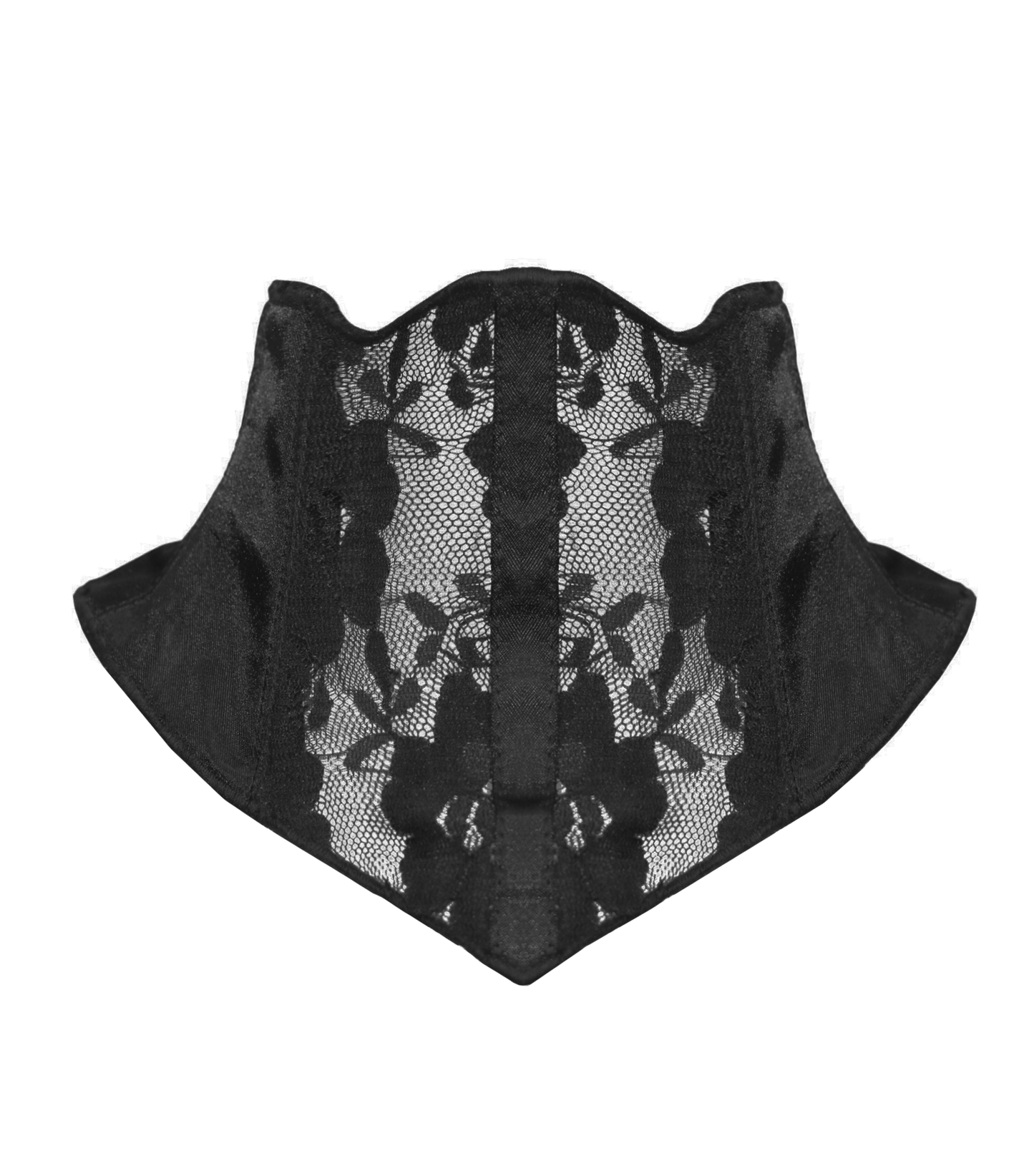 Gothic  Black High Collar Band