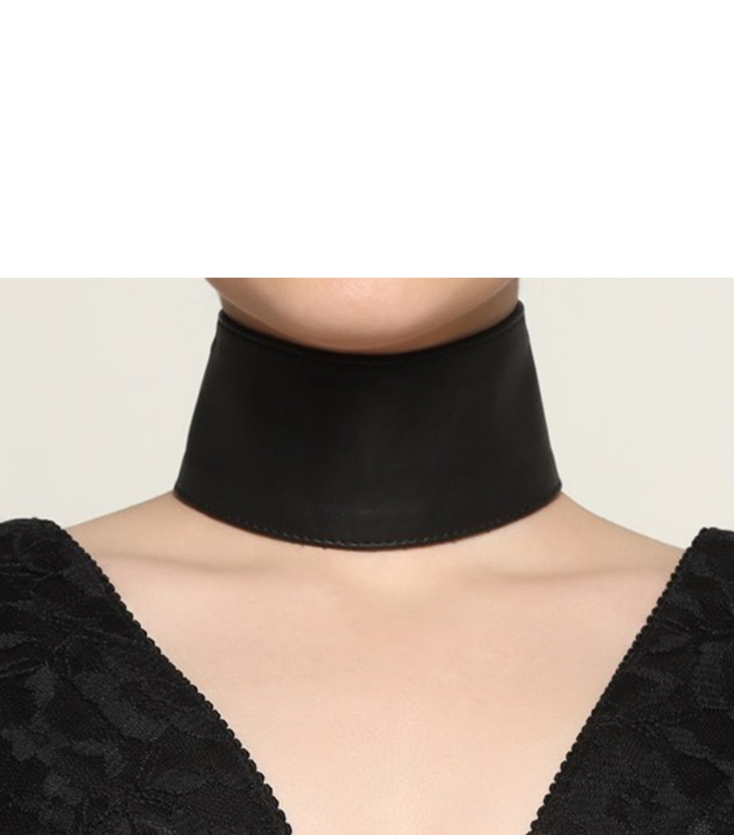 Eclipse Noir Vegan Leather Choker / Band