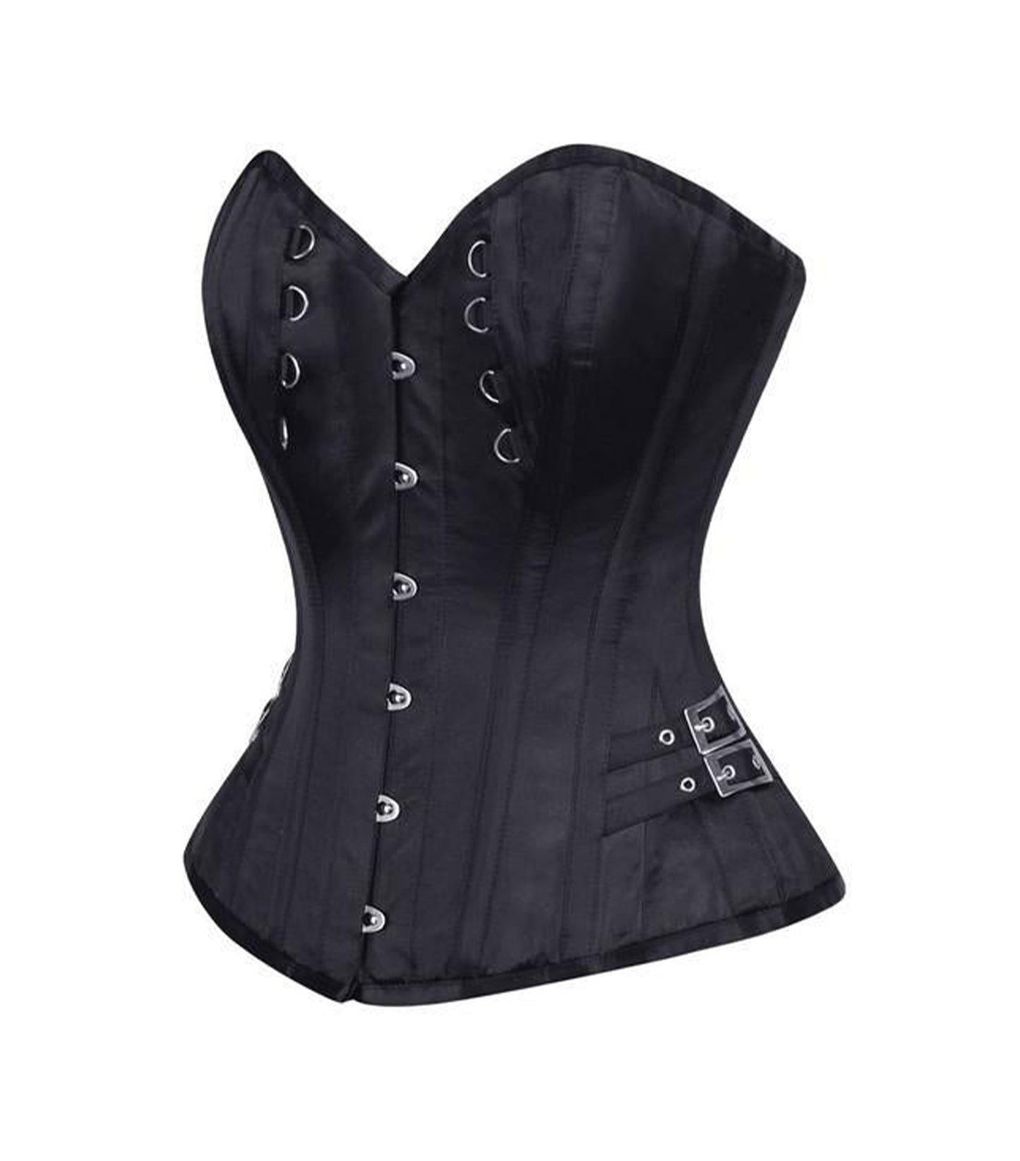 Black Satin Overbust Corset