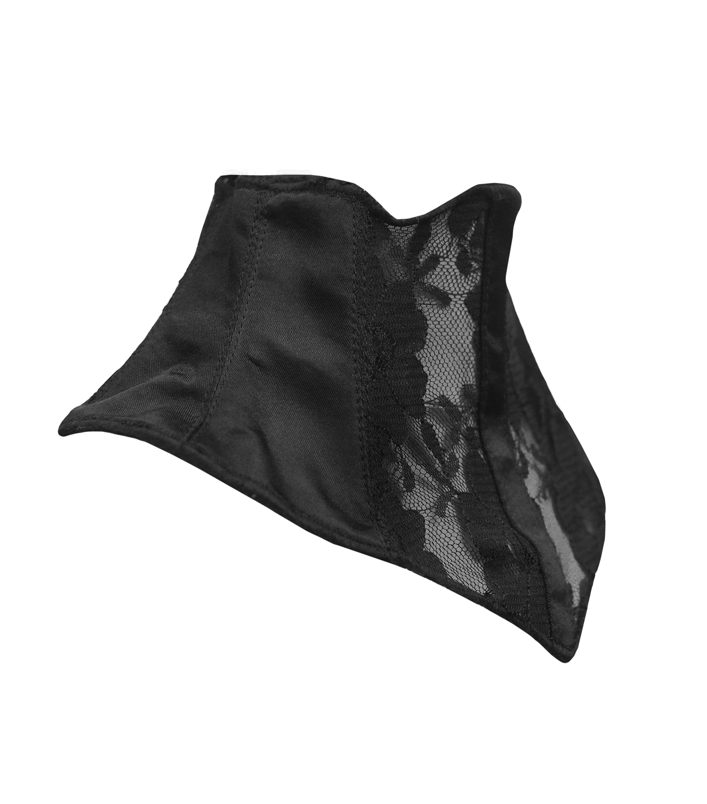 Gothic  Black High Collar Band