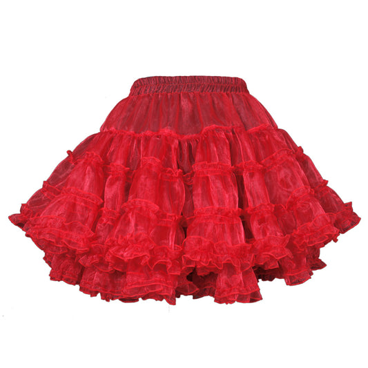 Polyester Based Organza Frilled Tutu Skirt