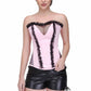 Black_pink Fashion Overbust Corset - Corset Revolution
