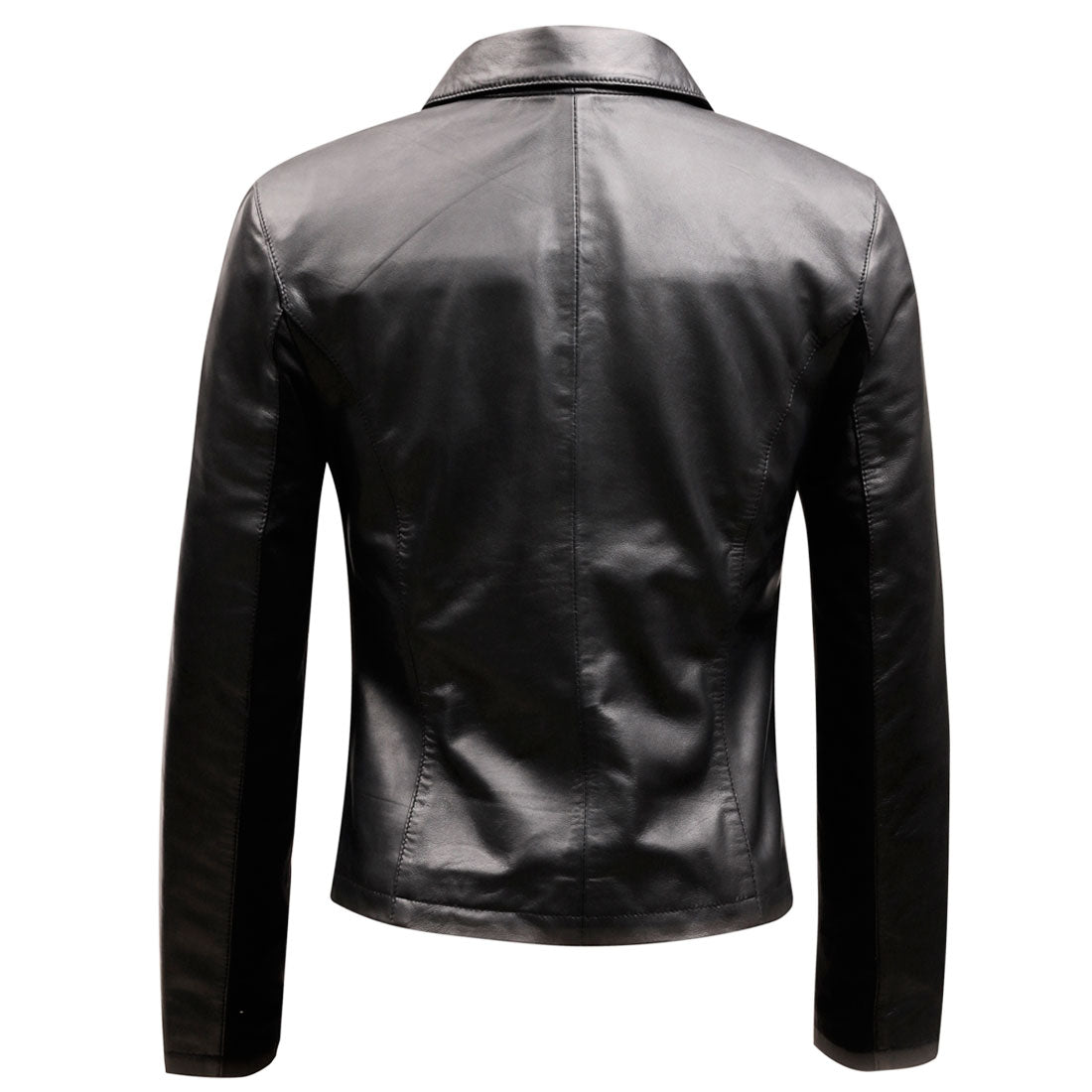 Evan Black Women's Sheep Napa Genuine Leather Jacket - Corset Revolution