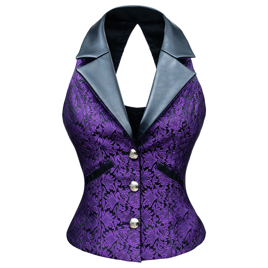 Camille Gothic Notch Collar Waistcoat - Corset Revolution