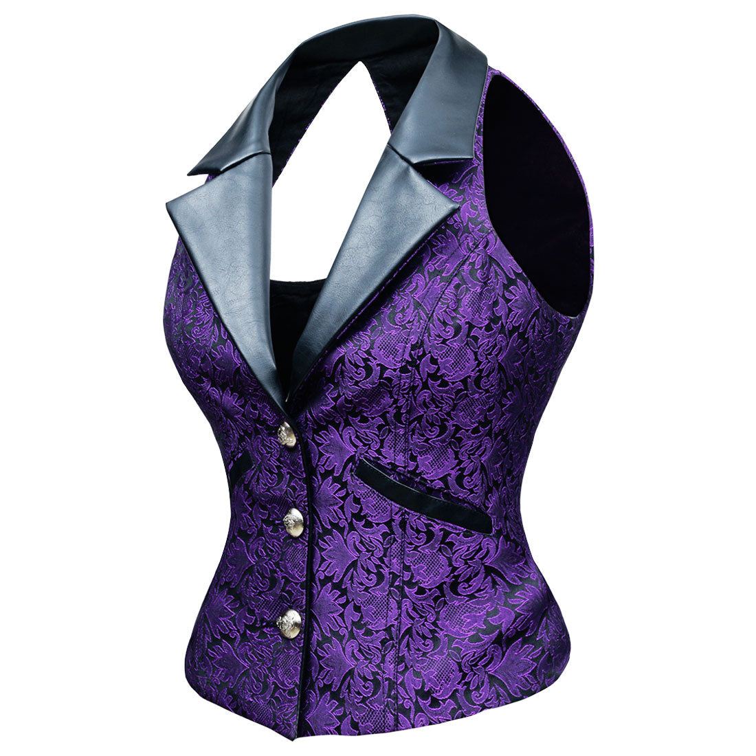 Camille Gothic Notch Collar Waistcoat - Corset Revolution