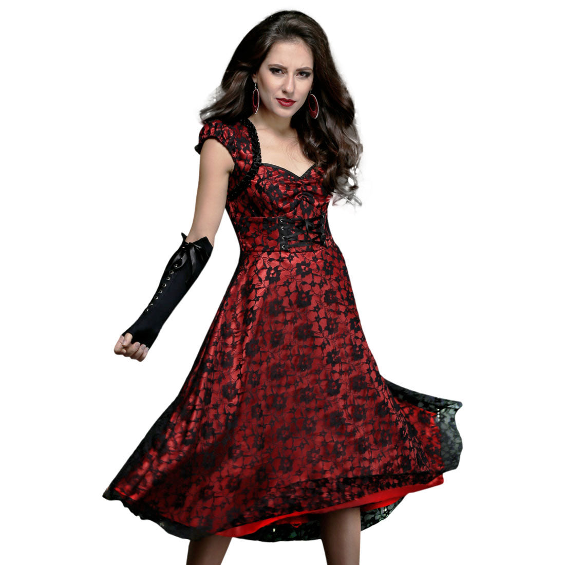 Balbina Gothic Burlesque Dress - Corset Revolution