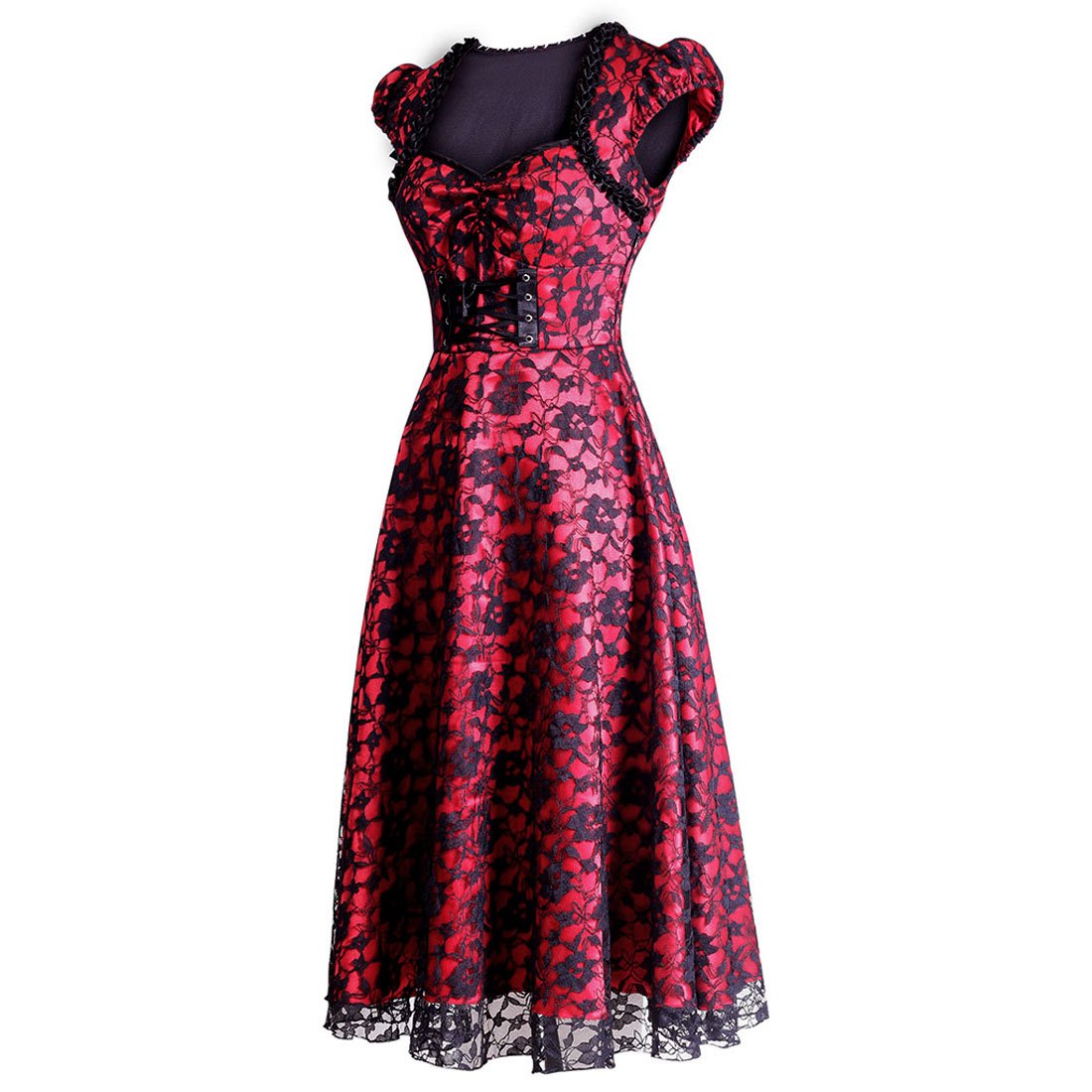 Balbina Gothic Burlesque Dress - Corset Revolution