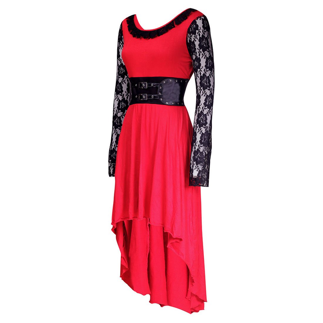 Gisella Black Red Gothic Dress - Corset Revolution