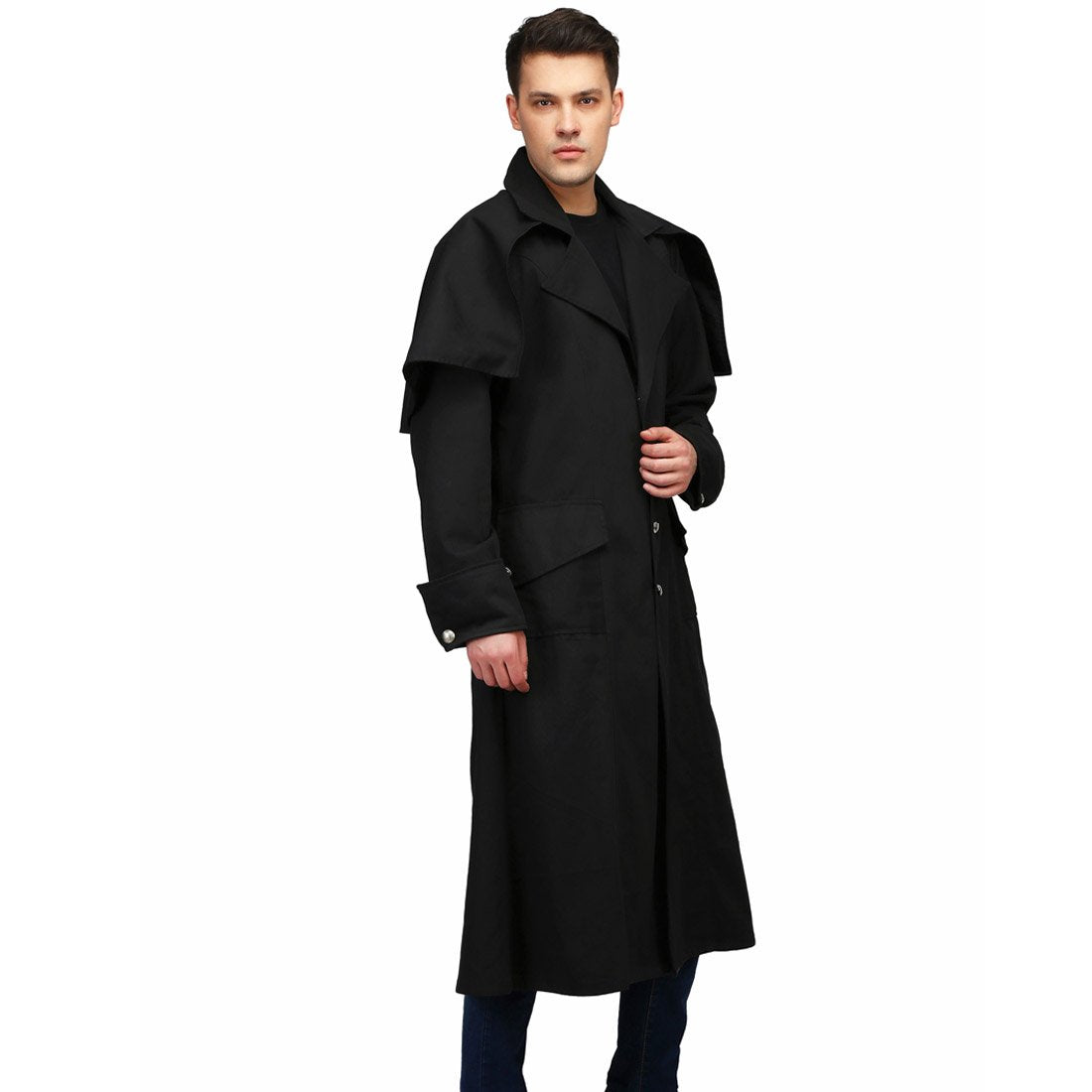 Hawk Vampire Long Coat - Corset Revolution
