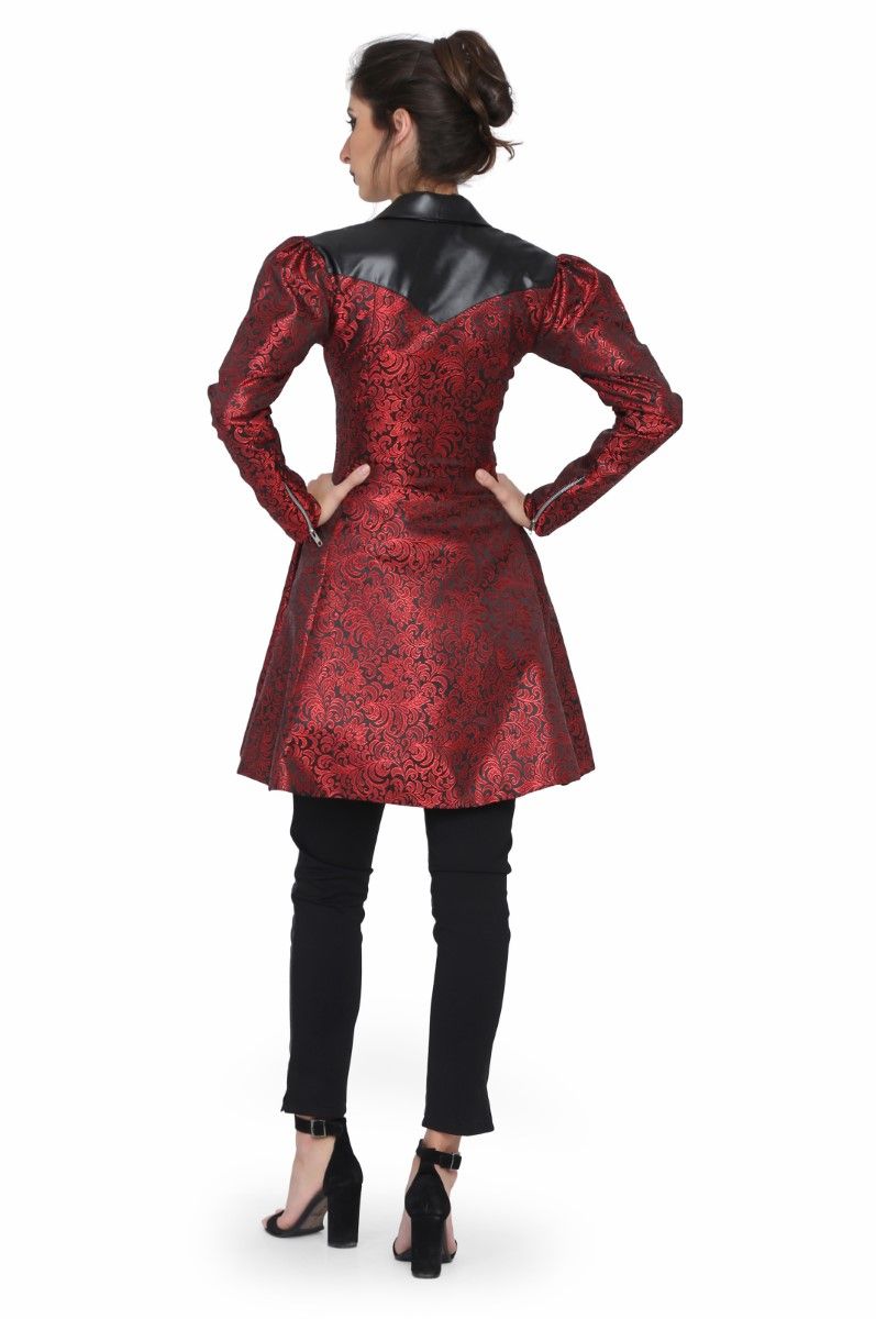 Red gothic brocade jacket - Wholesale Easto Garments
