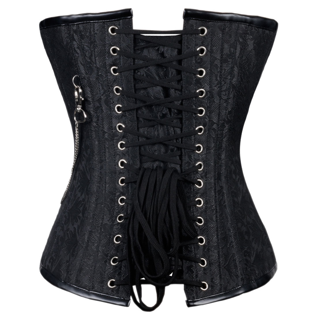 Skull embroidered gothic overbust corset Easto Garments
