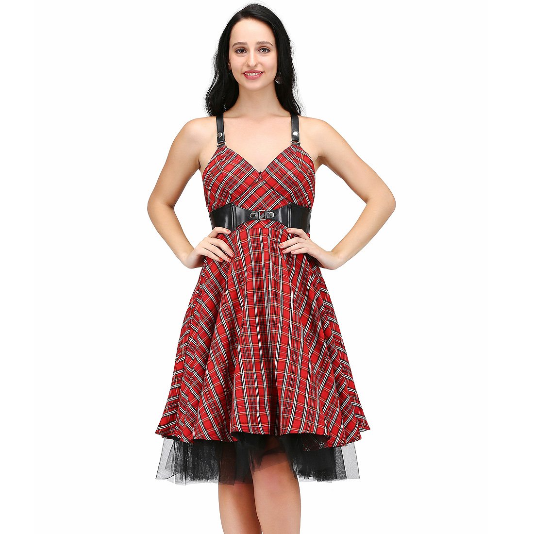 Mirabilis Kneelength Rockabilly Dress - Corset Revolution