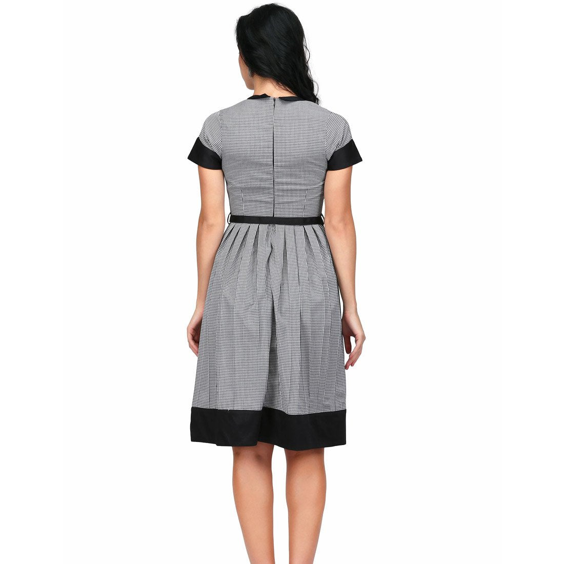 Olivia Black White Retro Dress - Corset Revolution