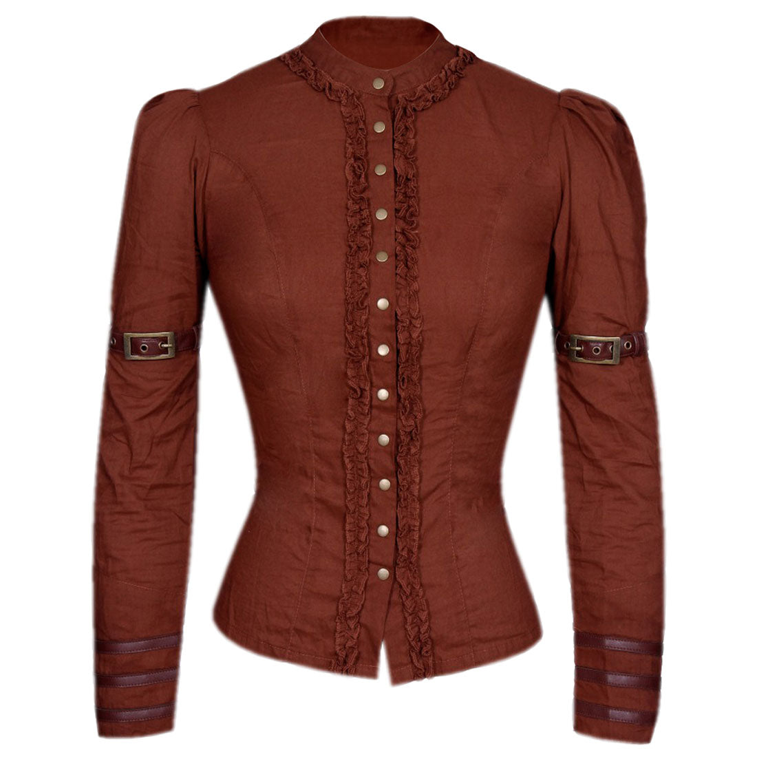 Irene Steampunk Full Sleeve Top - Corset Revolution