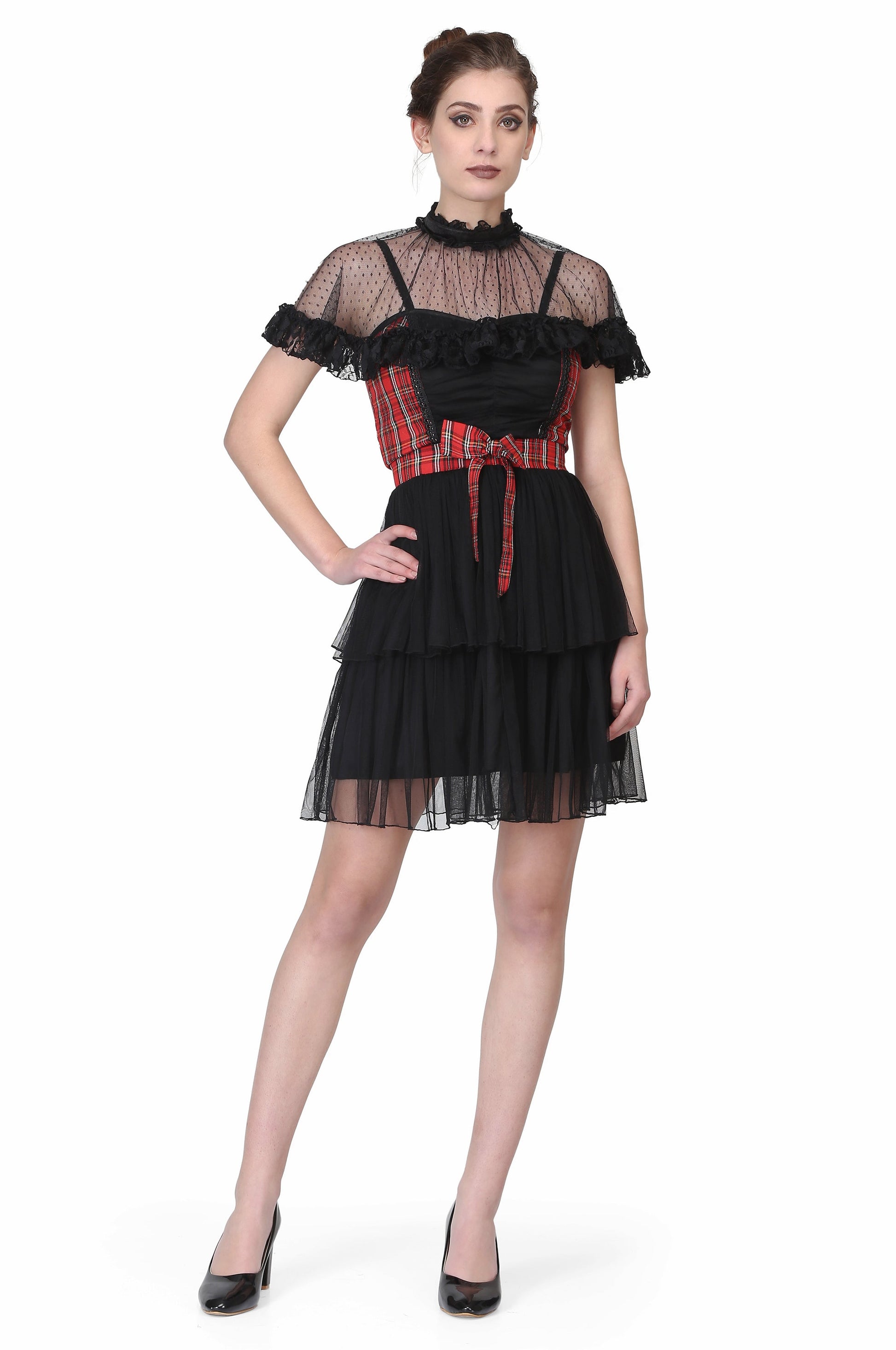 Short length Black Gothic dress - Corset Revolution