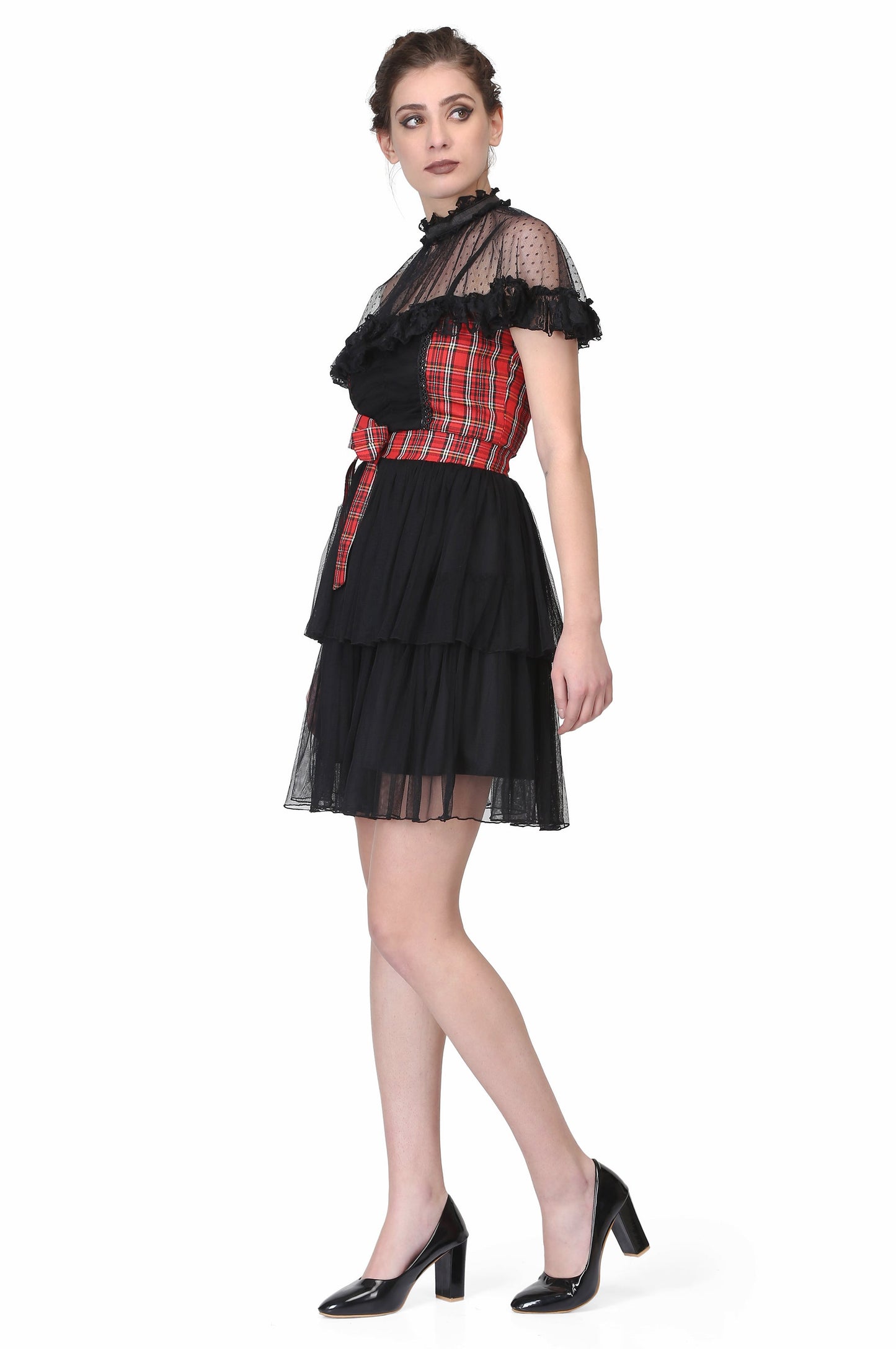 Short length Black Gothic dress - Corset Revolution