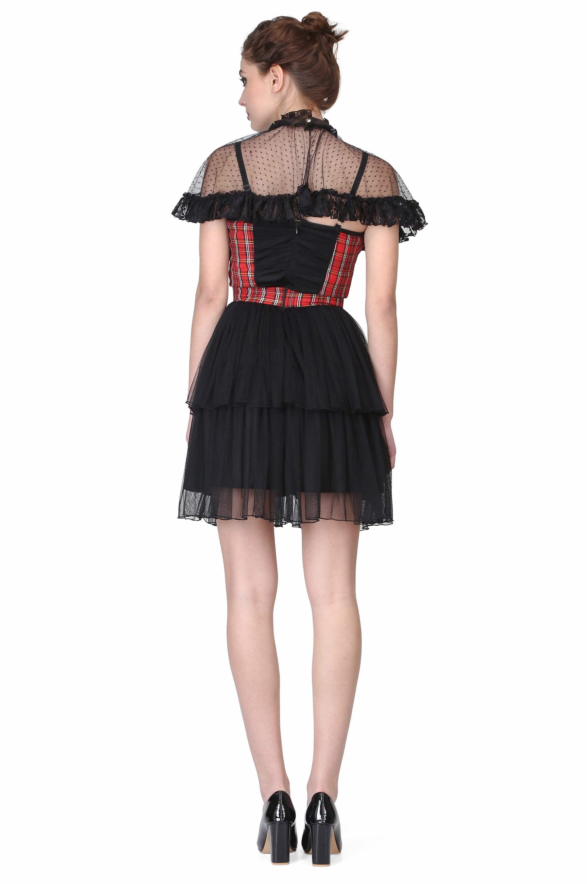 Short length Black Gothic dress - Corset Revolution