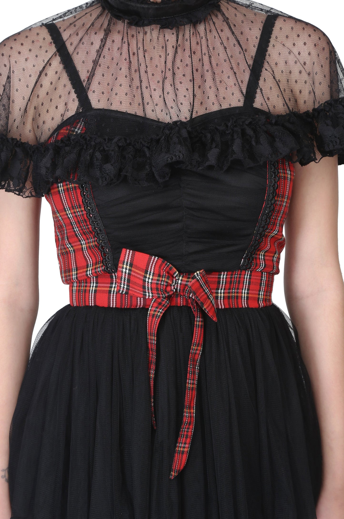 Short length Black Gothic dress - Corset Revolution