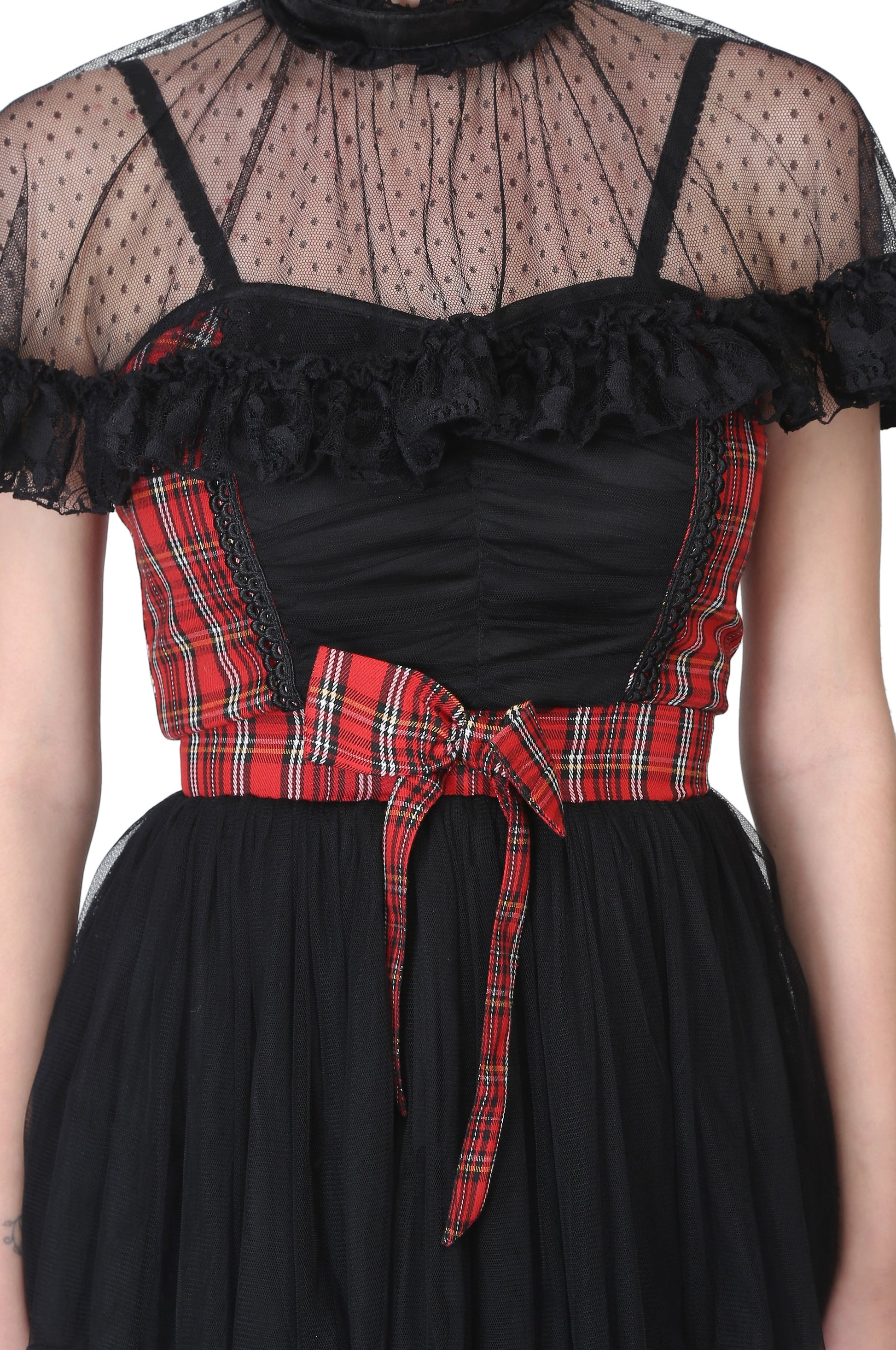 Short length Black Gothic dress - Corset Revolution
