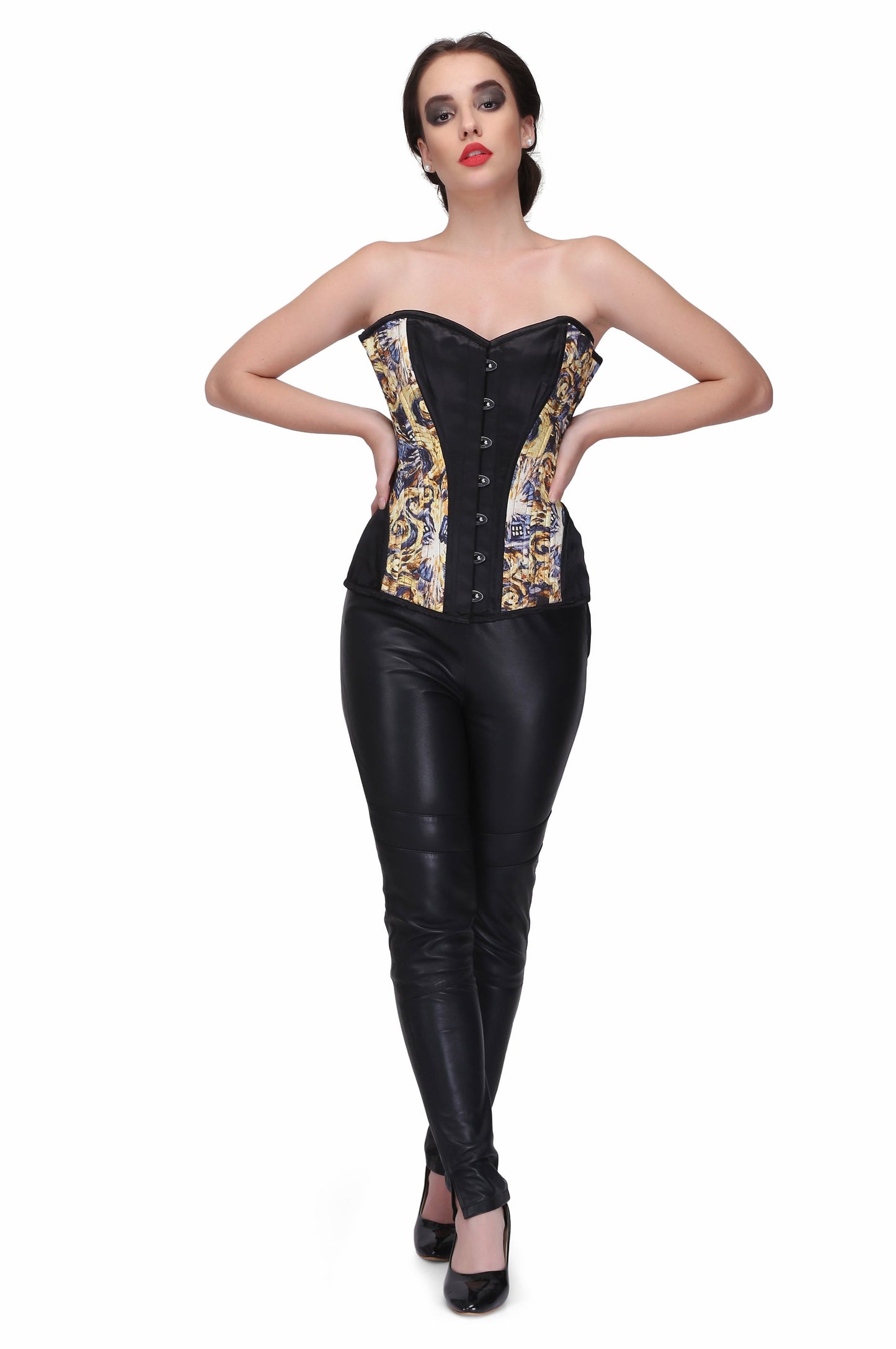 Gothic print over bust corset - Corset Revolution