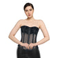 Black Mesh Overbust Corset - Wholesale