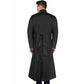 Green Vortex Luxurious Long Men's Coat