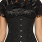 Gothic FairyStyle : High-Low Skirt with Black Brocade Corset