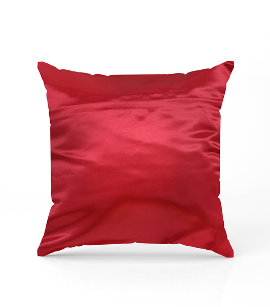 Red Satin Cushion Covers