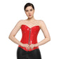 Red PVC Authentic Overbust Corset