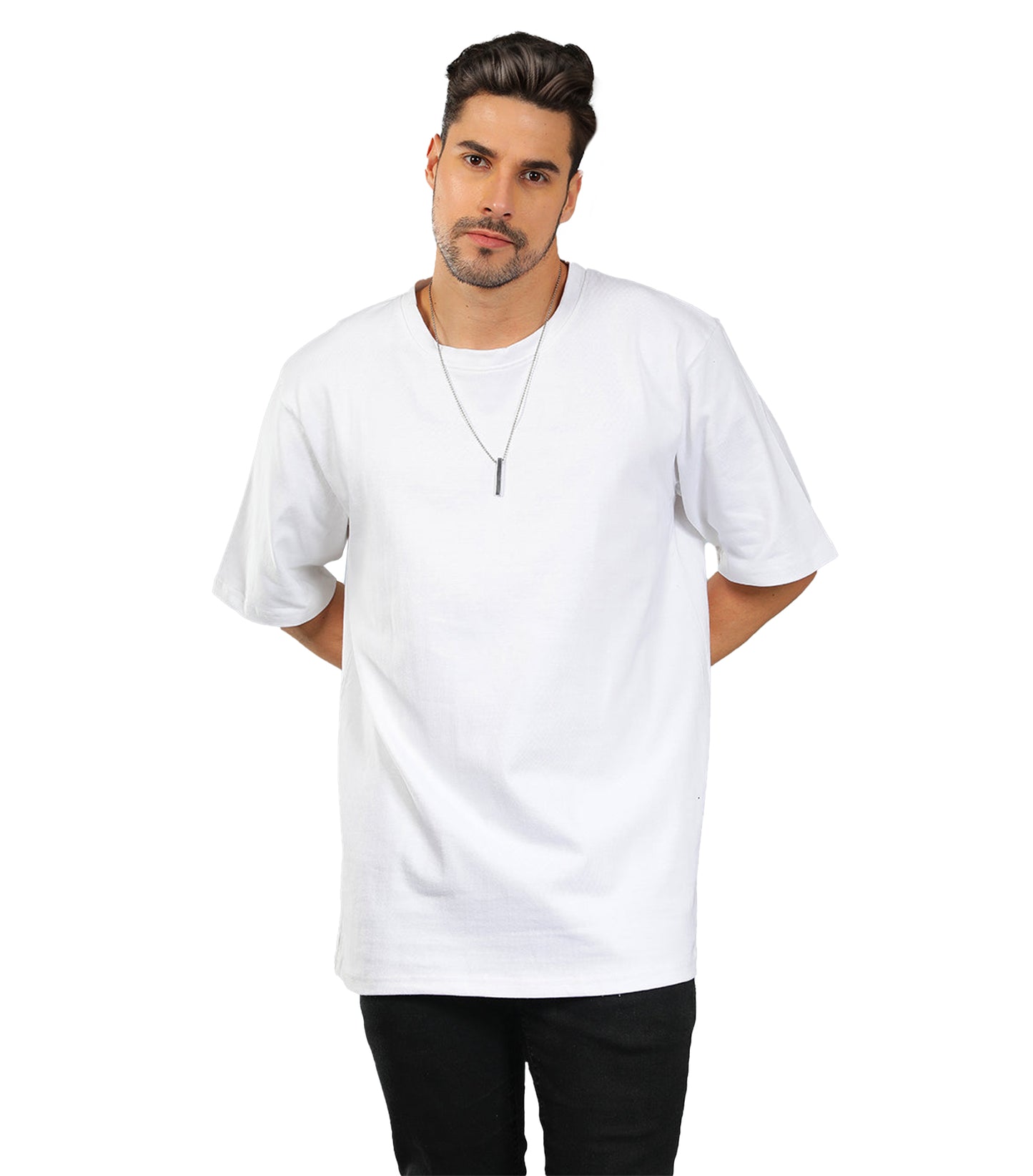 White Oversized Cotton T-shirt.